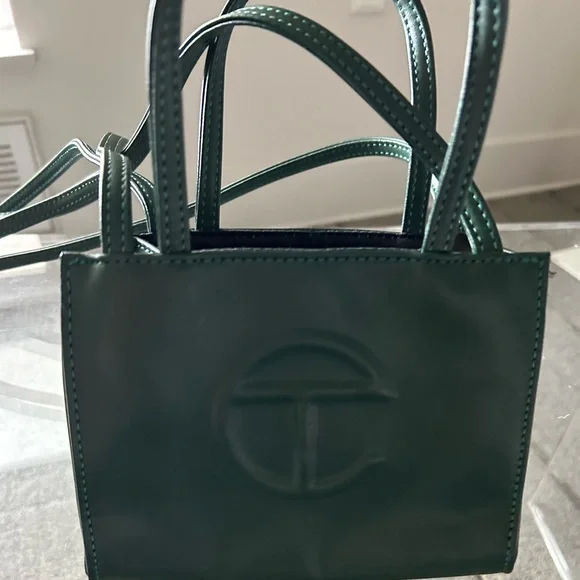 Telfar Small Dark Olive Shopping Bag Telfar Shopping Bag Small